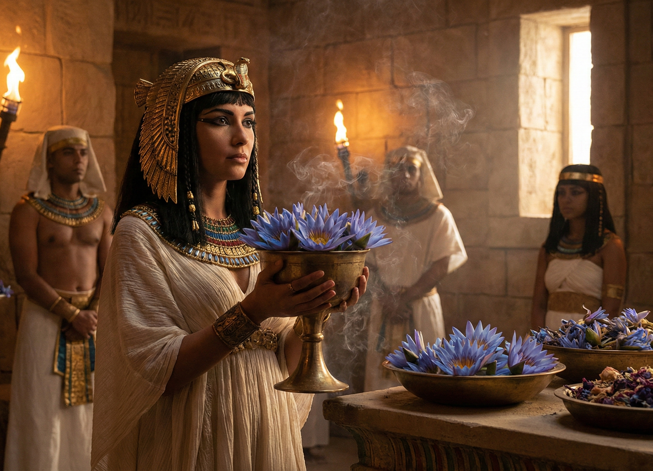 Blue lotus posvátný květ egypta Psychonautika.cz